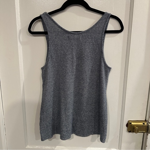 Madewell cotton/linen striped tank, navy/white, S, GUC - Picture 2 of 5